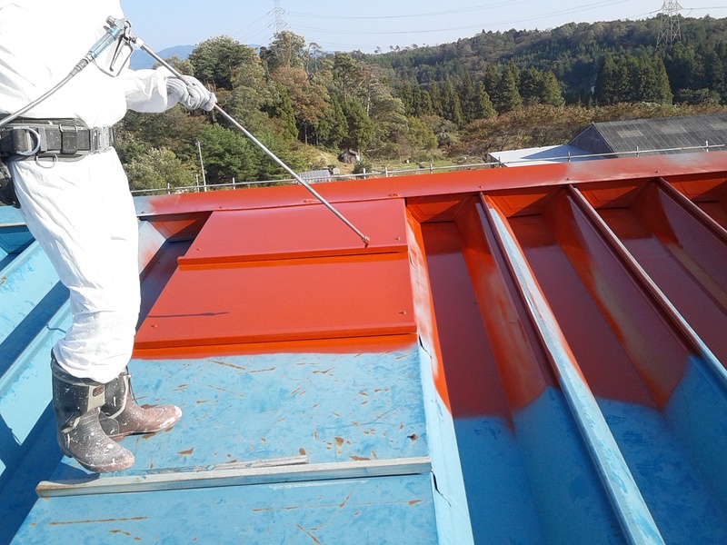 屋根塗装 四日市市/S工場様の屋根写真